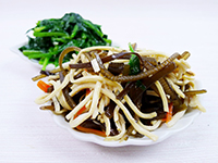 菠菜、海帶豆干絲